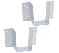 Mini Timber Wood Joist Hanger 47mm Decking Loft Galvanised Beam Holder 2PK