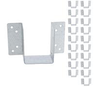 Mini Timber Wood Joist Hanger 50mm Decking Loft Galvanised Beam Holder 20PK