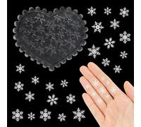 Mini Tiny Snowflake Resin Silicone Mold Cute Miniatures Snowflake Epoxy Casting Mold for DIY Resin Dollhouse Fairy Garden Micro Landscaping Decoration