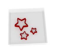 Mini/Tiny Star Cutters, Set of 3-1CM, 2CM + 3CM Sizes for Fondant Icing Crafting Clay Cake Decoration