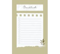 Mini To-Do List Notebook: 4 x 6 inches, 60 pages (Sage Green)