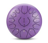 Mini Tongue Drum, 12 Inches Dia.13 Notes Steel Drum, Handpan Percussion Musical Mallets Instruments for Meditation, Yoga, Zen Tea & Keep Healthy, Performance & Teaching