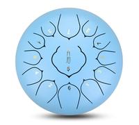 Mini Tongue Drum, 12 Inches Dia.13 Notes Steel Drum, Handpan Percussion Musical Mallets Instruments for Meditation, Yoga, Zen Tea & Keep Healthy, Performance & Teaching