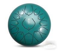 Mini Tongue Drum, 12 Inches Dia.13 Notes Steel Drum, Handpan Percussion Musical Mallets Instruments for Meditation, Yoga, Zen Tea & Keep Healthy, Performance & Teaching