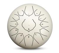 Mini Tongue Drum, 12 Inches Dia.13 Notes Steel Drum, Handpan Percussion Musical Mallets Instruments for Meditation, Yoga, Zen Tea & Keep Healthy, Performance & Teaching