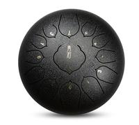 Mini Tongue Drum, 12 Inches Dia.13 Notes Steel Drum, Handpan Percussion Musical Mallets Instruments for Meditation, Yoga, Zen Tea & Keep Healthy, Performance & Teaching