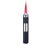 Mini Torch Lighter, Windproof Jet Flame, Refillable Butane Gas Lighter for Outdoor Use, Camping, and Candles (Gas Not Included)