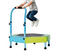 Mini Trampoline,3FT Foldable Jumping Toys | Trampoline Outdoor with Adjustable Handle,for Classroom Preschool Daycare Home Gym Park Playground Lawn Backyard Garden
