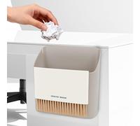 Mini Trash Can Broom Dustpan: Small Hanging Garbage Lint Bin for Laundry Room Office Desk Kitchen Cabinet Door Dorm Table Car RV - Tiny Countertop Bedside Wall Mount Trashcan Brush Dust Pan Set