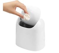 Mini Trash Can,Lightweight Leak-proof Dustbin - Desktop Rubbish Bin - for Laundry Room Indoor Home Bathroom Kitchen Bedroom Living Room Hotel