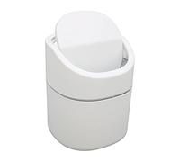 Mini Trash Can with Lid,2L Capacity Desktop Garbage Can,Removable Flip Cover Plastic Trash Bin for Bathroom Office Desk Vanity Top