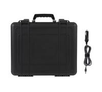 Mini Travel Case, Water Proof Hard Carrying Case Fits Mini Dish Kit, Precisely Cut Foam Interior, Portable Storage Case with 9.8FT Car Charger to DC Power Cord