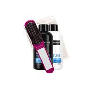 Mini Travel Essentials Shampoo and Conditioner Travel Set for Women - Rich Moisture Shampoo 100ml & Conditioner 100ml, Folding Brush with Mirror and Travel Packing List