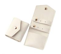 Mini Travel Jewelry Bag, Jewelrys Roll Bags Pouch Case Box Organizer, Portable Foldable Travel Jewelry Roll Bag, Leather Multifunctional with Buckle for Rings Necklaces Earrings