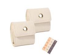 Mini Travel Jewelry Bag, Travel Jewelry Case, Travel Essentials, Pouch Case Box Organizer with Buckle, Portable Foldable for Earrings, Rings, Necklaces, Necklaces On the Go (2pcs-E)