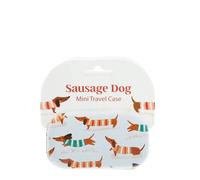 Mini travel kit for sausage dogs Rex London Blanc 7x3x2 cm