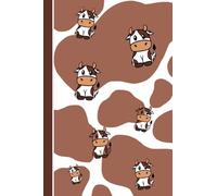 Mini Travel Notebook - Compact Field Journal for Explorers, Naturalists and Travelers | Cute Cow Cover
