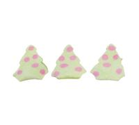 Mini Tree Shaped Marshmallow Treats Soft Fluffy Sweet Bites Festive Shaped Snack Pink Dot Design Party Table Treats Dessert Topping Sharing Tub Decoration (500G, Christmas Tree Shaped Marshmallow)