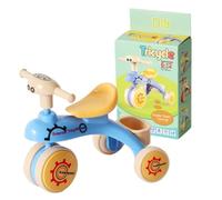 Mini Trike Playset - Driven Balance Rider 6x8x7.5 Cm Build Kit, Roll Start Tricycle Figure, Cute Graphic Styling | Skill Development Push Motion Game Children Preschool Gift Idea Ages3
