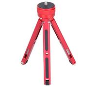 Mini Tripod, 313cm Adjustable Flexible Universal 1/4in Screw Sturdy Desktop Mount Holder for Mobile Phone Sports Camera(Red)