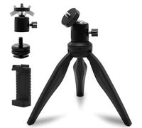 Mini Tripod, Everesta Tabletop Tripod with Ball Head and 1/4" Screw for Compact Cameras, Mirrorless, DSLR, Projectors, Webcams, GoPro and Smartphone Video