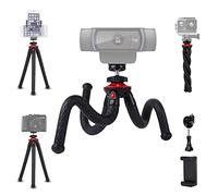 Mini Tripod for Camera/Phone/Webcam, NexiGo Flexible Camera Tripod Stand, Compatible with NexiGo Logitech Webcam C920 C922 Brio iPhone/Android/Camera, Vlogging/Live Streaming (Black)