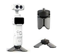 Mini Tripod for Insta360 Luna Ultra, Foldable Portable Non-Slip Desktop Stand with 1/4" Screw, Lightweight Extension Base Mount Holder, Camera Vlogging Accessory