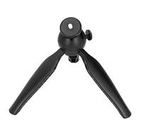 Mini Tripod Stand for Camera and Mobile Phone, Lightweight Portable 1/4in Screw Tabletop Tripod with Non-slip Foot Pad, Easy Installation (Black)