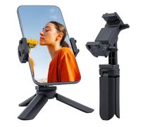 Mini Tripod with Universal Phone Holder, Portable Camera Stand, Compatible with iPhone, GoPro, Webcam