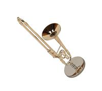 Mini Trombone Model Miniature Trombone Home Decoration Ornaments Model Music Lover Gift Miniature Musical Instrument Replica (Color : 30CM)