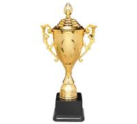 Mini Trophies for Kids Awards,Gold Plastic Trophy Basketball Football Trophy 8.5 Inch Game Match Trophys with Lid Winners Award Trophys for Party Favors Sports Event Game Rewards