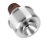 Mini Trumpet Mute, Trumpet Straight Mute Rich Tone Control Trumpet Mute Aluminum Alloy Trumpet Practice Mute for Adult Beginners, Beginner Practice (Silver)