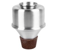 Mini Trumpet Practice Mute, Aluminum Alloy Trumpet Mute Silencer with Cork Base, Compact Straight Design for Quiet Rehearsal, Ideal for Adult and Beginner Players at Home or On the