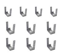 Mini Trunking Fire Rated Steel Cable Clips Electrical Cable Management Solution 29x15x32.5mm - Pack of 10