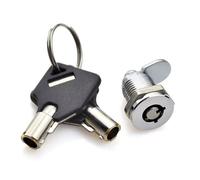 Mini Tubular Cam Lock Two Key-Way The Key Can Be Removed After Turning Rotation for Vending Machine Cabinet Lock 1Pcs