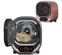 Mini Tumble Dryer 450W Portable Clothes Dryer Machine with Dual-Temp Control, Knob Control, 35dB Quiet for Small Loads (0.8kg/18L) - Ideal for Underwear, Socks, Baby Clothes