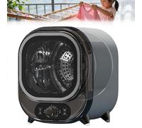 Mini Tumble Dryer, Portable Vented Spin Dryer, Condenser Tumble Dryer with 7 Drying Modes, 0.8kg Load Capacity, for Home, Apartments and Rvs, Countertop/Wall Mounted black