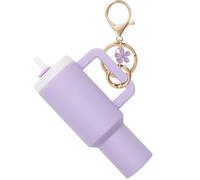 Mini Tumbler Keychain Accessories for Stanley Cup,Cute Cup Key Charms for Women Purse Handbag Backpack, Purple, Medium