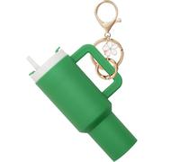 Mini Tumbler Keychain Accessories for Stanley Cup,Cute Cup Key Charms for Women Purse Handbag Backpack, Green, Medium