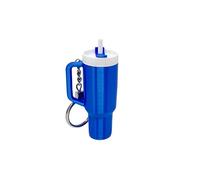 Mini Tumbler Keyring Accessories for Stanley Cup, Mini Cup Keychain Cute Tumbler Key Ring, Handbag Backpack Key School Bag (Satin Blue)