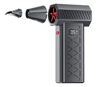 Mini Turbo Snow Blower with 6 Speeds & LED Display, 130K RPM for Car & Home Cleaning, Cordless Black