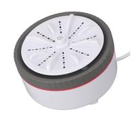 Mini Turbo Washer Portable Washing Machine USB Powered Mini Turbo Washing Machine Dishwasher for Travel Business Trip Home Fruit and Dish Washing with Suction Cups (Gray)