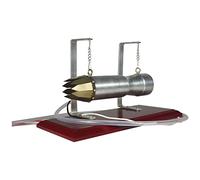 Mini Turbojet Aero Engine Model, Multi-Fuel Gasoline/Kerosene Powered Educational Turbine Engine with Air Pump for Physics Science Experiments Education and Display