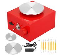 Mini Turntables Pottery Wheel, Pottery Machine Electric Pottery Wheel DIY Clay Tool with Tray for Ceramic Work, LJJY-KK