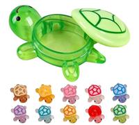 Mini Turtle Figurines, 11PCS Luminous Mini Resin Turtles, Sea Turtles Figurines Glow in The Dark, Tiny Bulk