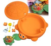 Mini Turtle Sandbox Desk Toy, Little Desktop Sandbox Turtle with Lid, Novelty Stress Relief Sensory Toy, Kinetic Desk Toys, Miniature Zen Garden Kit Gifts Decor Desktop Accessories for Home (05)
