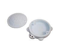 Mini Turtle Sandbox Desk Toy, Little Turtles Sandboxs for Desk Desktop Decoraccessories for Home and Office (White)