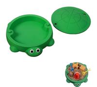 Mini Turtle Sandbox Desk Toy,Mini Turtle Sandbox with Tools,Zen Garden Kit for Calm and Focus,Stress Relief Novelty Gift,Decor Desktop Accessories for Home and Office (Green)