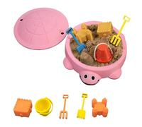 Mini Turtle Sandbox Desk Toy with Tools & Soft Moldable Space Sand, Cute Zen Garden Fidget Kit, Stress Relief Toys for Adults, Desktop Decor Accessories and for Home