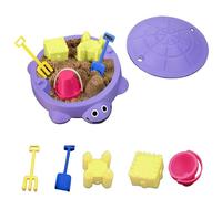 Mini Turtle Sandbox Desk Toyw, Cute Zen Garden Kit with Rake & Small Tools, Portable Turtle Shell Storage, Desk Decor, Portable Turtles Shell Storage, Relaxation Gift for Home Office (Purple)